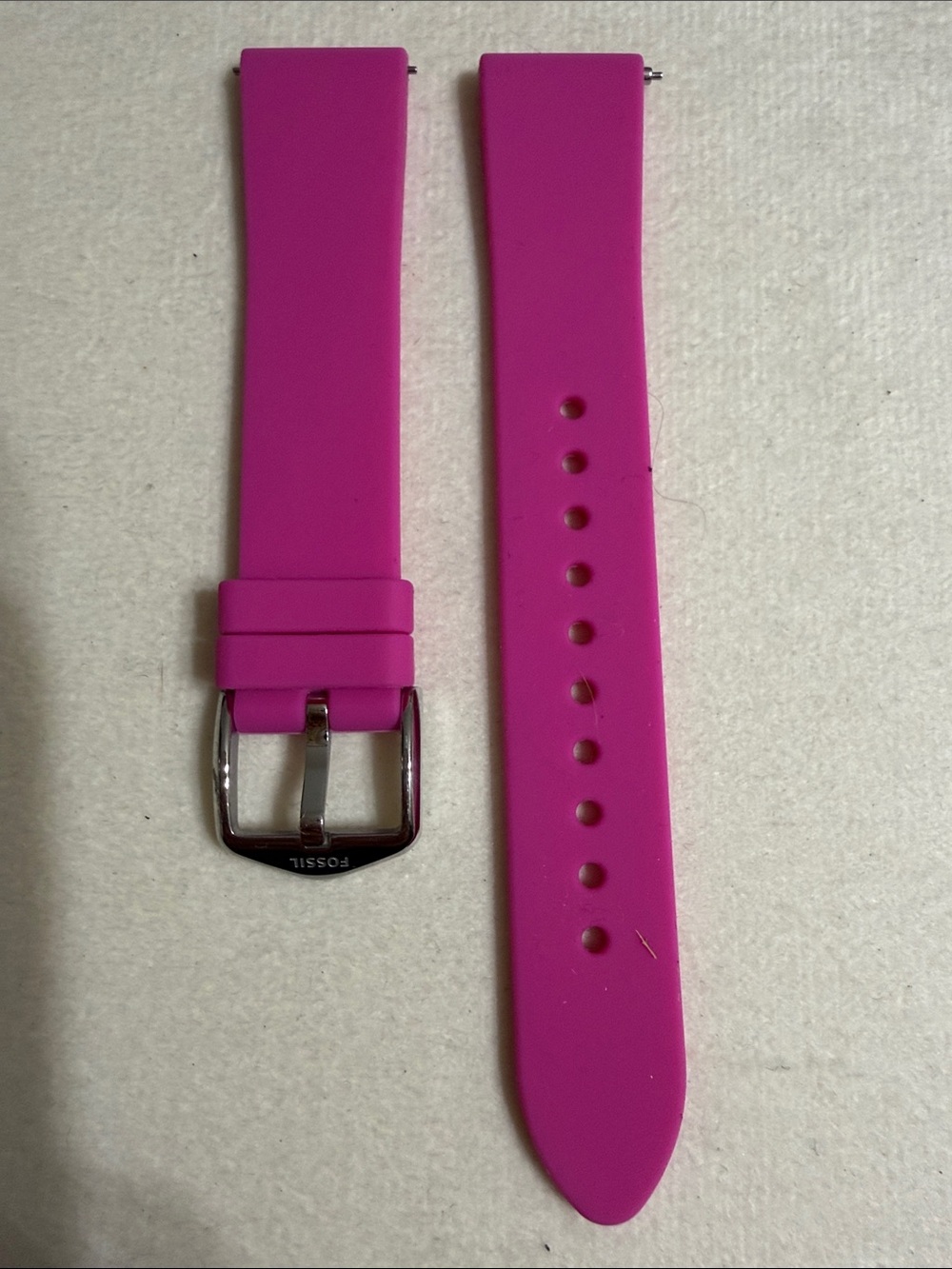 18mmFossil Hot Pink Silicone Watch Band
